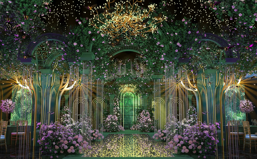 维西奇妙森林婚礼堂效果展示
