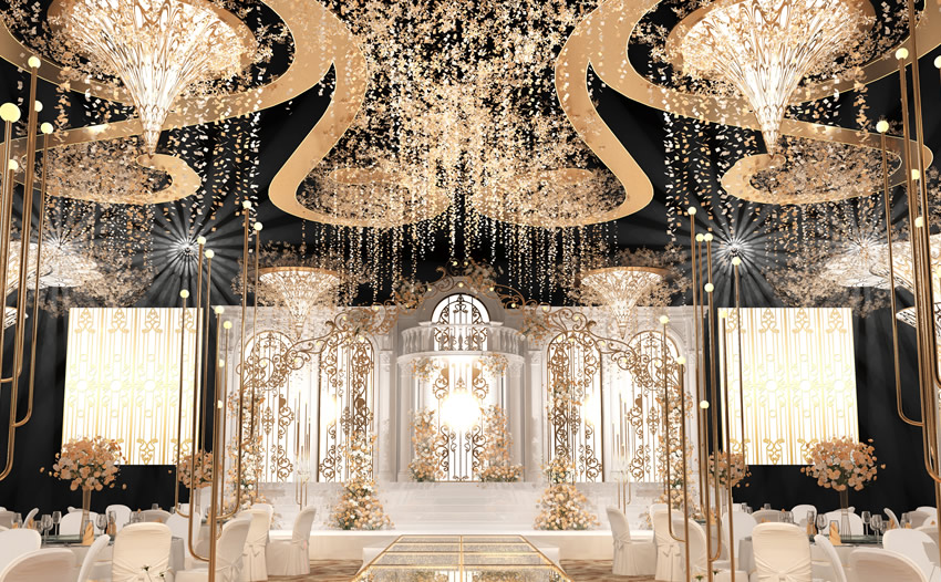 维西花木兰喜事汇金色大厅效果展示